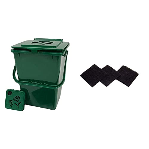 2.4 Gallon Green Kitchen Compost Pail H52734