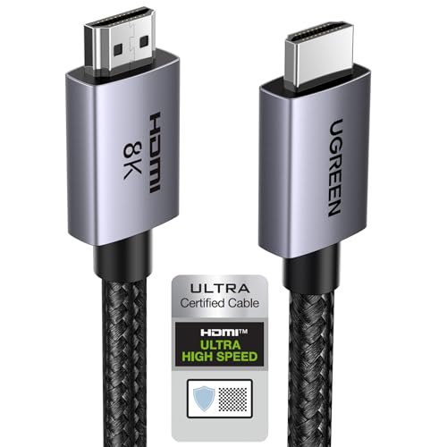 8K HDMI 2.1 Cable 48Gbps 16FT Certified Ultra High Speed HDMI Cord Aluminum G40794