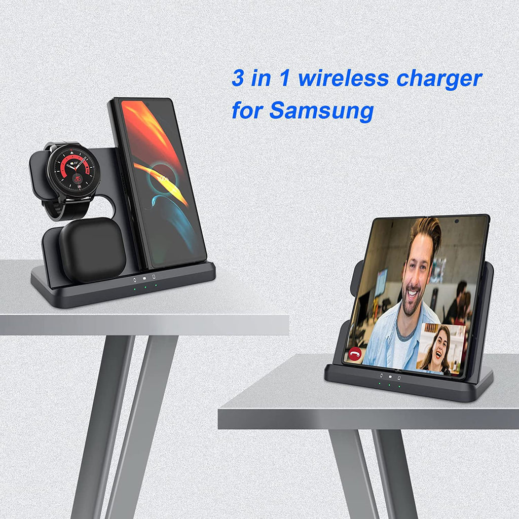 3 in 1 Wireless Charger Black W72997