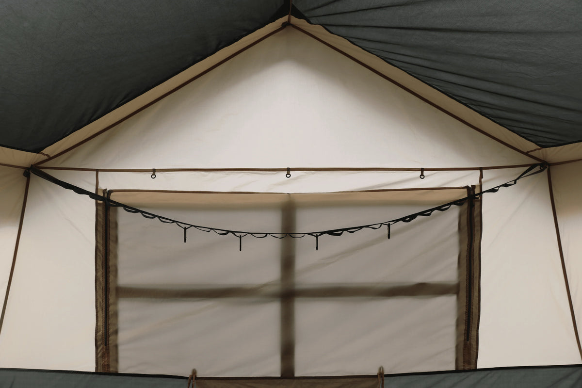 12 Person 3-Room Cabin Tent, Green F705447