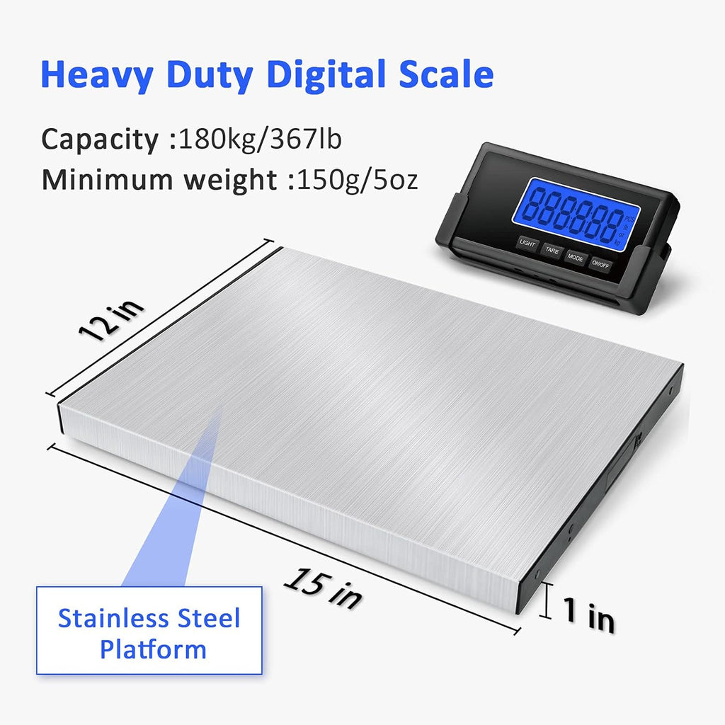 397lb Stainless Steel Digital Shipping Scale Pack of 2 E438