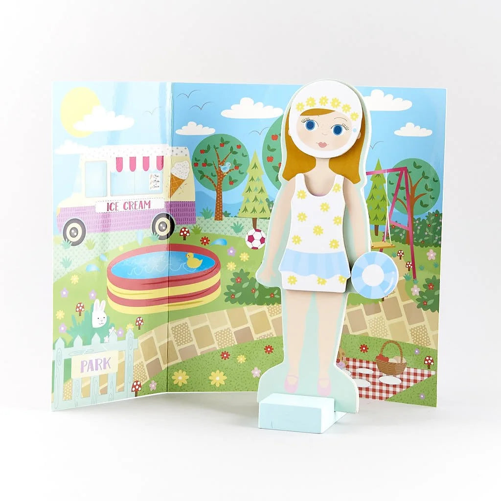 Magnetic Dress Up Wooden Doll N1609