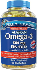 Wild Caught Omega-3 500 mg EPA+DHA 180 Softgels Q4482