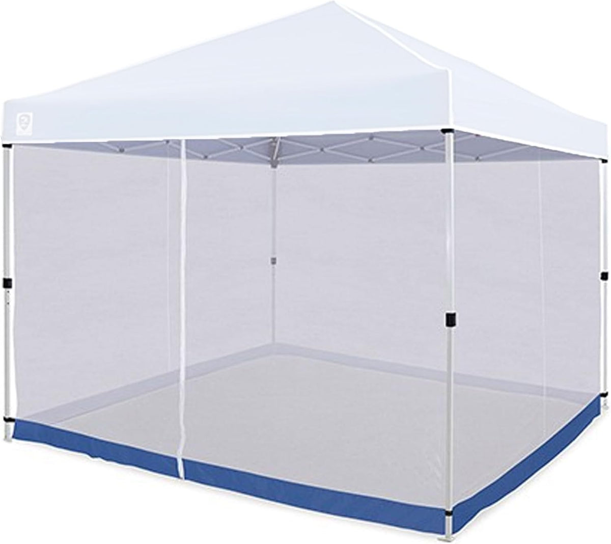 White 10 x 10 Foot Straight Leg Screen Room Mesh Canopy Tent Attachment F288