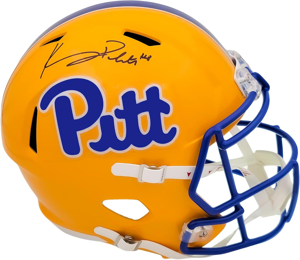 Autographed Gold Full Size Speed Helmet H110196