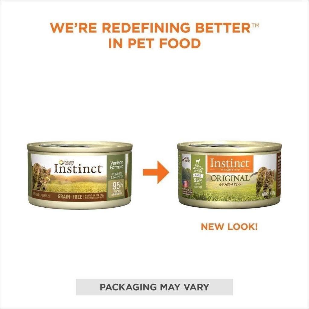 Grain-Free Venison Canned Cat Food 3 oz Case 24 I2902