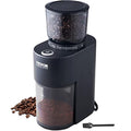 Silver Electric Conical Burr Coffee Grinder with 51 Grind Settings, 9.7 oz R8111