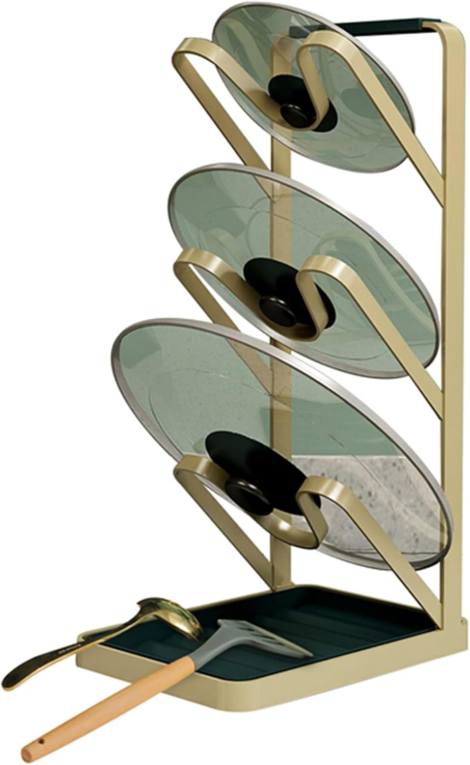 Gold Pot Lid Rack Holder F296