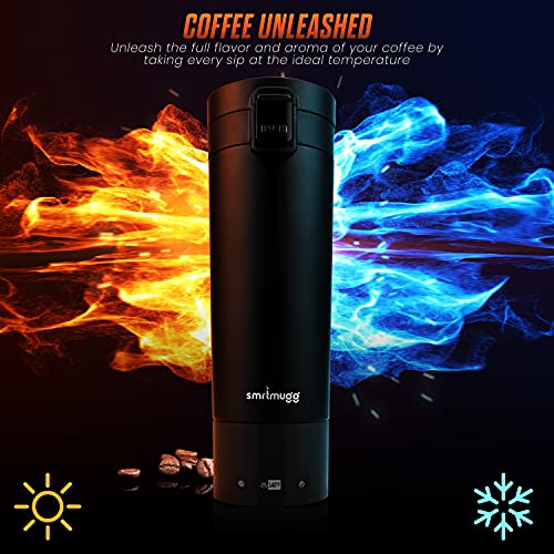 Black 10 oz. Heated Travel Mug P32959