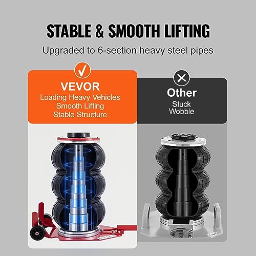 3 Ton Triple Bag Air Jack with Six Steel Pipes O760