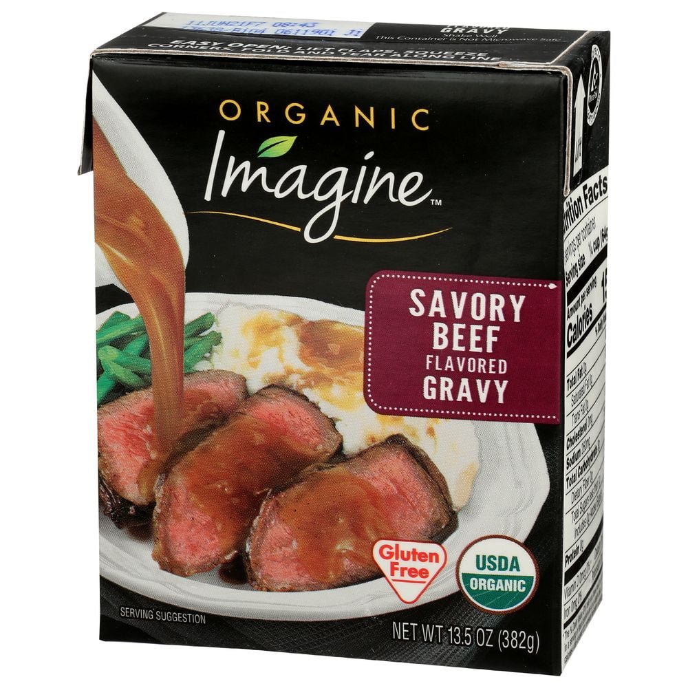 Organic Savory Beef Flavored Gravy, 13.5 Fluid Ounce D424
