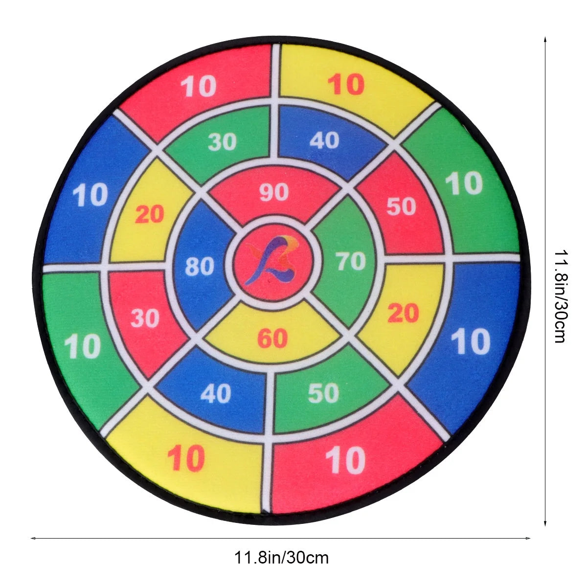 Safety Dart Board Toys Sticky Ball Shooting Toy Party Game Supplies (30cm, 6pcs Sticky Ball and 6pcs Darts) Y213