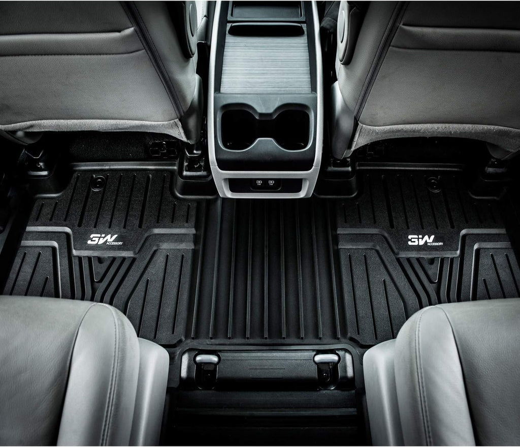 Black TPE All Weather Custom Fit Floor Liner and Cargo Mats E611312