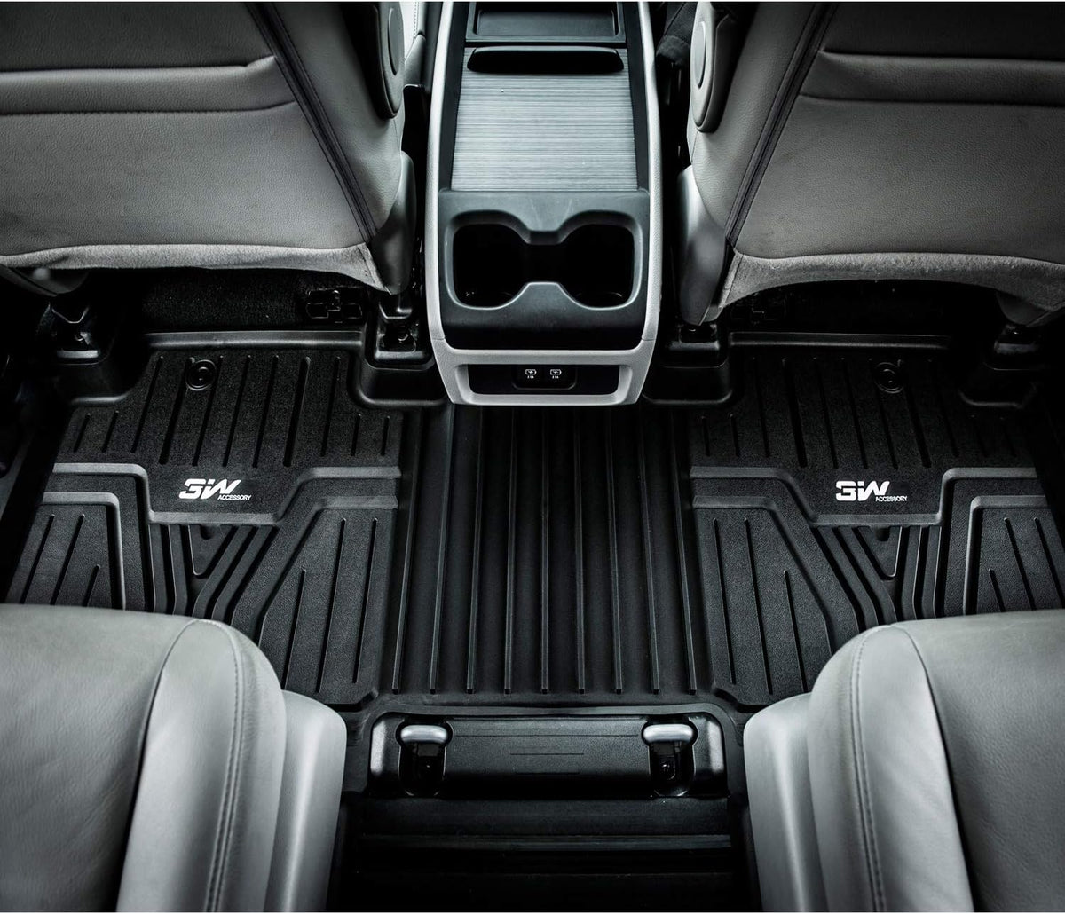 Black TPE All Weather Custom Fit Floor Liner and Cargo Mats E611312
