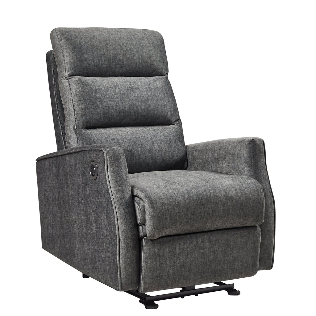 Gray Power Recliner Chair J3333