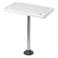 White Removable Rectangular Marine/RV Table T492