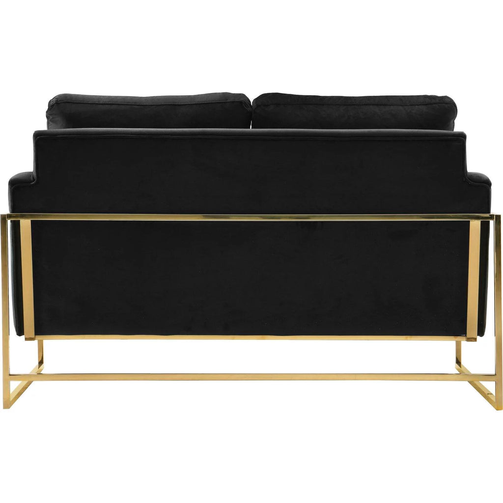 Navy Velvet Loveseat P265