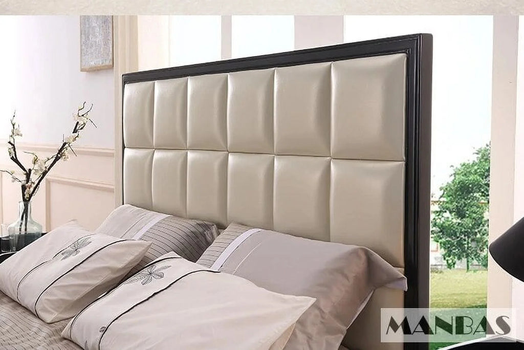 Genuine Leather Queen Size Bed Frame N32161