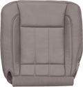 Driver Bottom Perforated Leather Seat Cover Khaki Tan W7041