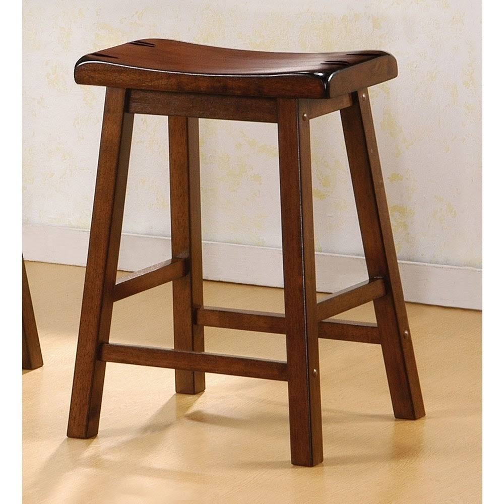Brown Walnut Barstool A88350