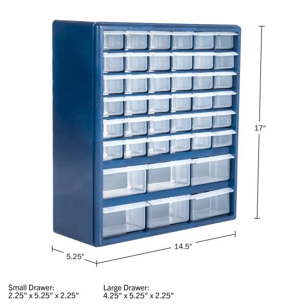 42 Compartment Plastic Storage Drawers B643
