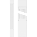 Fluted PVC Pilaster with Capital & Base (Pair) G994549