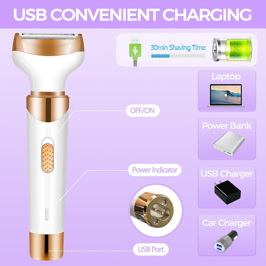 4 in 1 Rechargeable Electric Razor for Women A36608