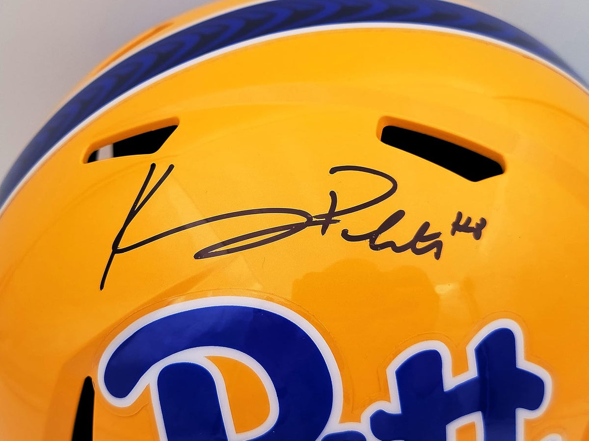 Autographed Gold Full Size Speed Helmet H110196