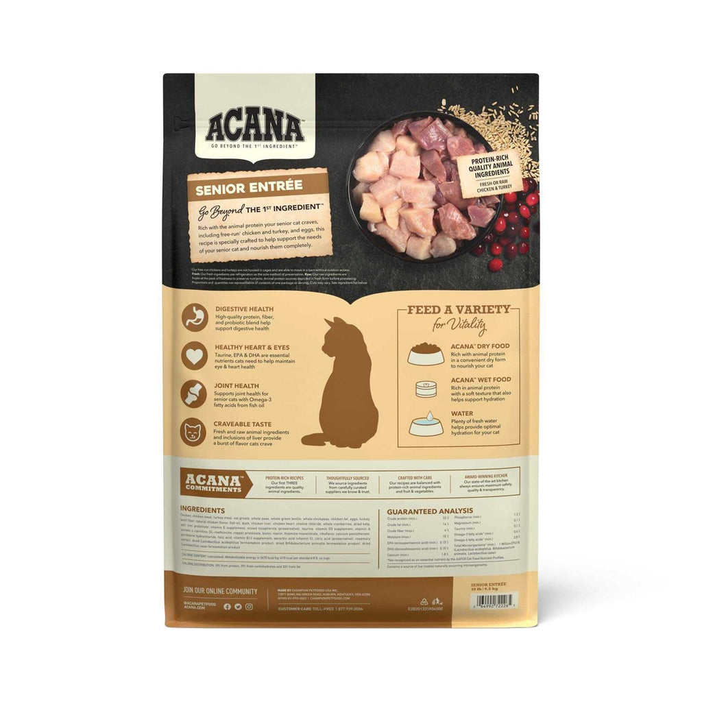 Senior Entree Chicken, Turkey Dry Cat Food P227949