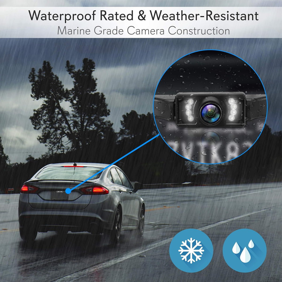 Waterproof Wireless Rear View Camera with 4.3” Color LCD Display S38920