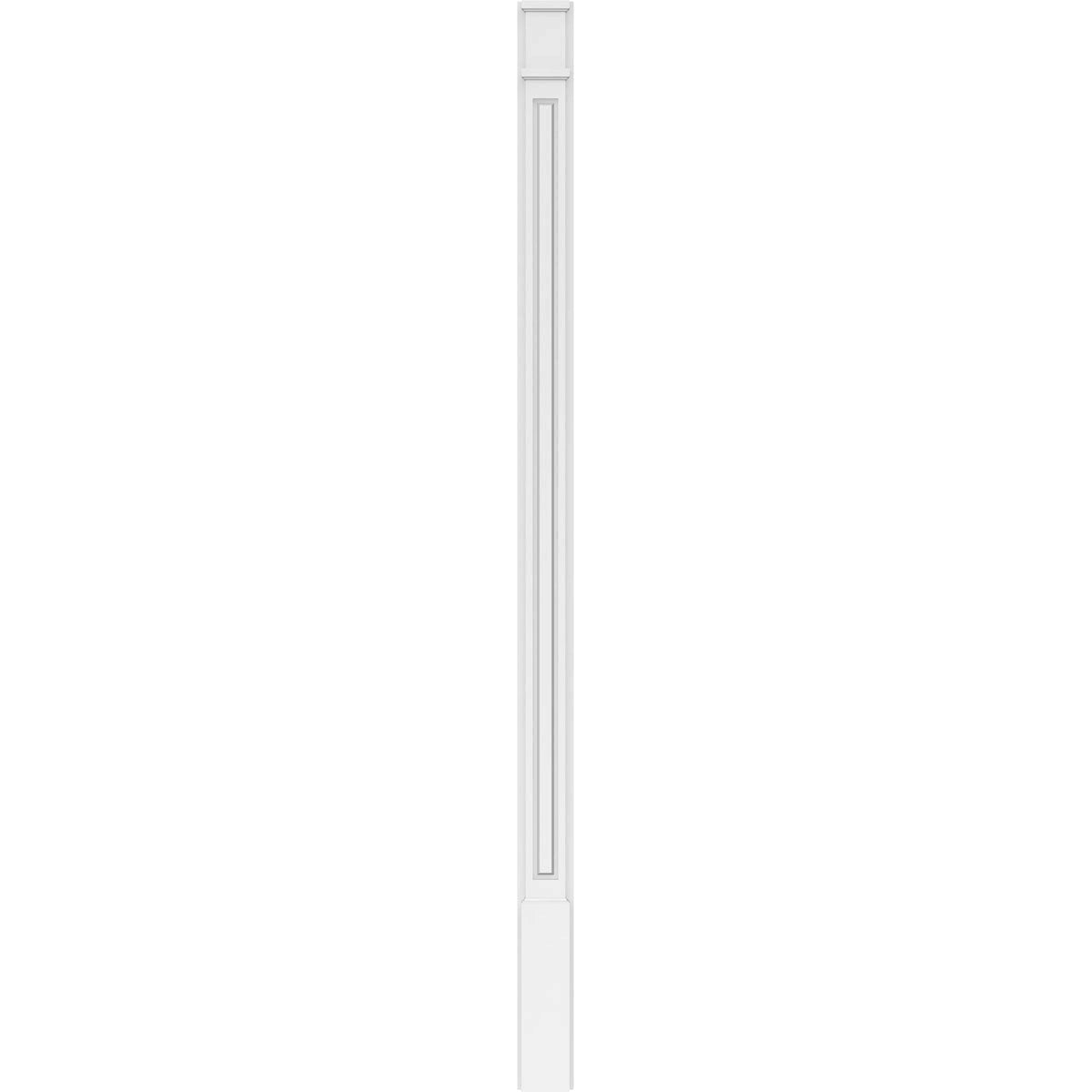 Raised Panel PVC Pilaster with Decorative Capital & Base (Pair) F605
