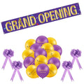 Red Grand Opening Ribbon Cutting Ceremony Kit with 10'' Scissors 40 Pcs Balloons Satin Ribbon Bows Y258