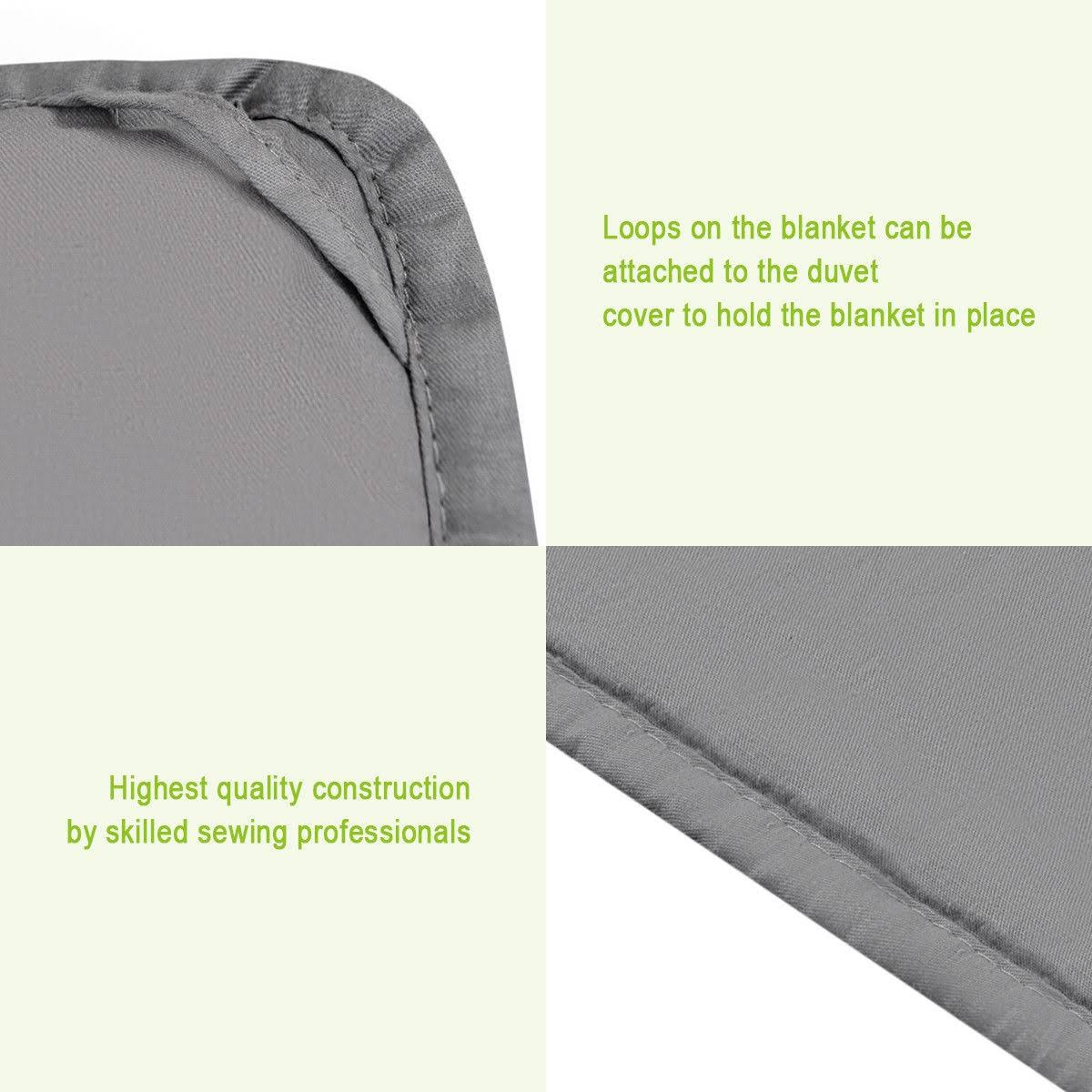 100% Cotton 15 lbs Glass Beads Weighted Blanket N8022