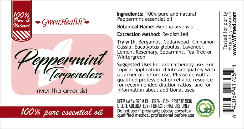 32 fl oz Peppermint Essential Oil 100% Pure Aluminum Bottle K31191