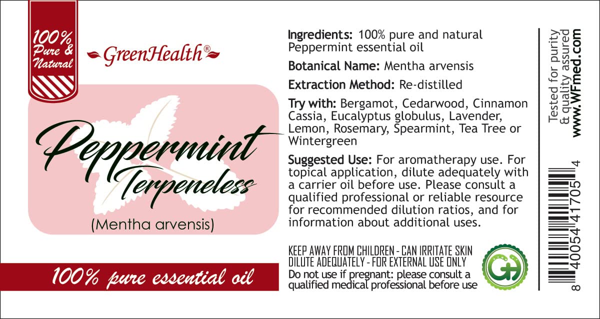 32 fl oz Peppermint Essential Oil 100% Pure Aluminum Bottle K31191
