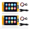 2 Pack 2.8 inch 240X320 TFT Resistive Touchscreen WiFi+BLE Dual Core ESP32 Development Board H52791