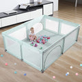 Extra Large Play Yard with Window Gates (79x59x27 Inches, Grey) Y5763