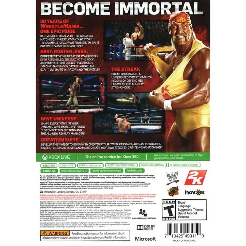 Pre-Owned Xbox 360 WWE 2K14 G4069