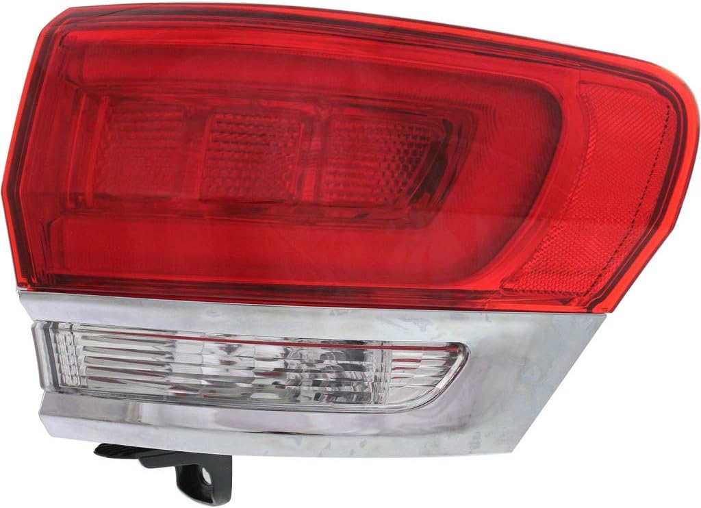 Jeep Grand Cherokee Passenger Side Outer Tail Light Assembly with Chrome Trim Y735