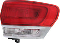 Jeep Grand Cherokee Passenger Side Outer Tail Light Assembly with Chrome Trim Y735