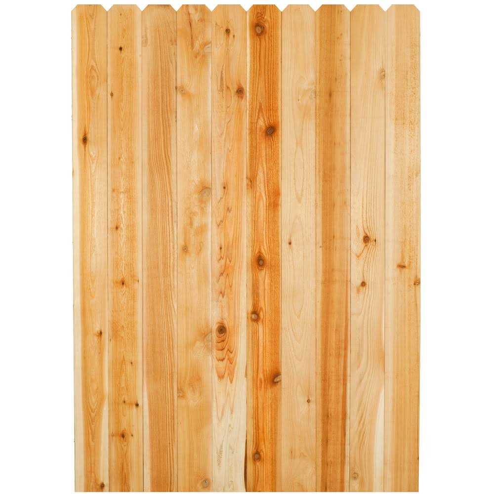 5/8 in. x 3-1/2 in. x 6 ft. Western Red Cedar Dog-Ear Fence Picket S286580