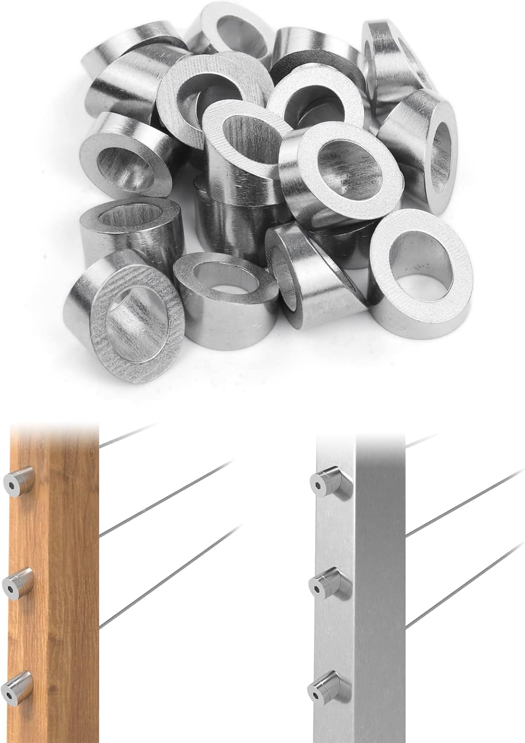 20 Pack Stainless Steel Angle Beveled Washer V3267