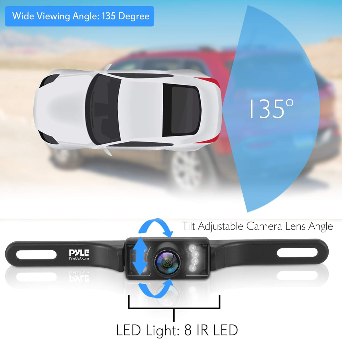 Waterproof Wireless Rear View Camera with 4.3” Color LCD Display S38920