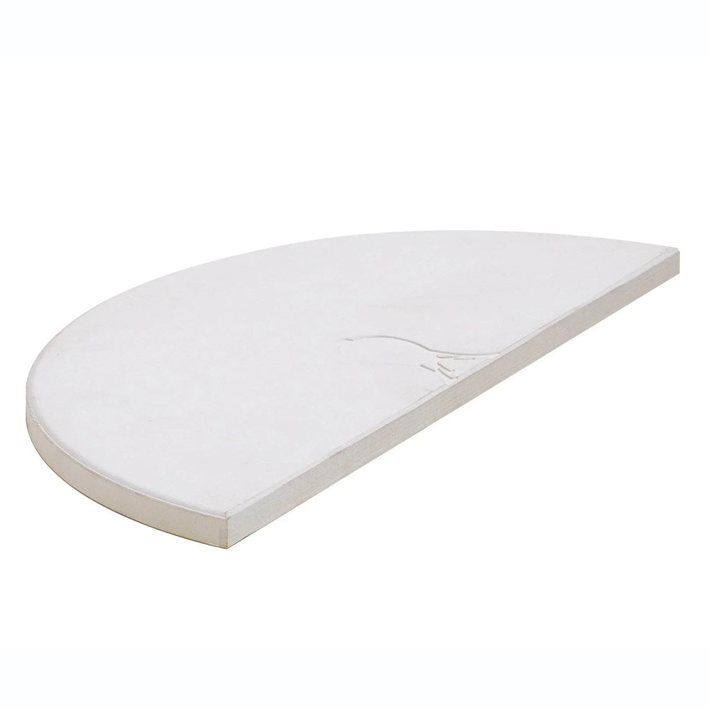 2 Pack Half Moon Heat Deflector Plate Stone Cooking Rack V2571