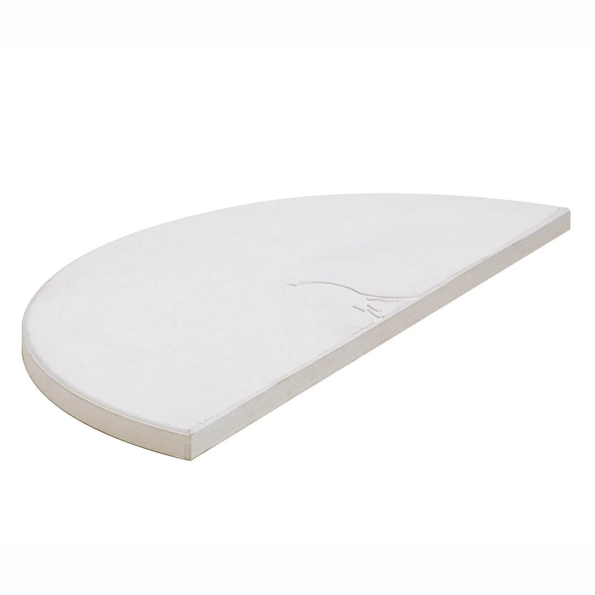 2 Pack Half Moon Heat Deflector Plate Stone Cooking Rack V2571
