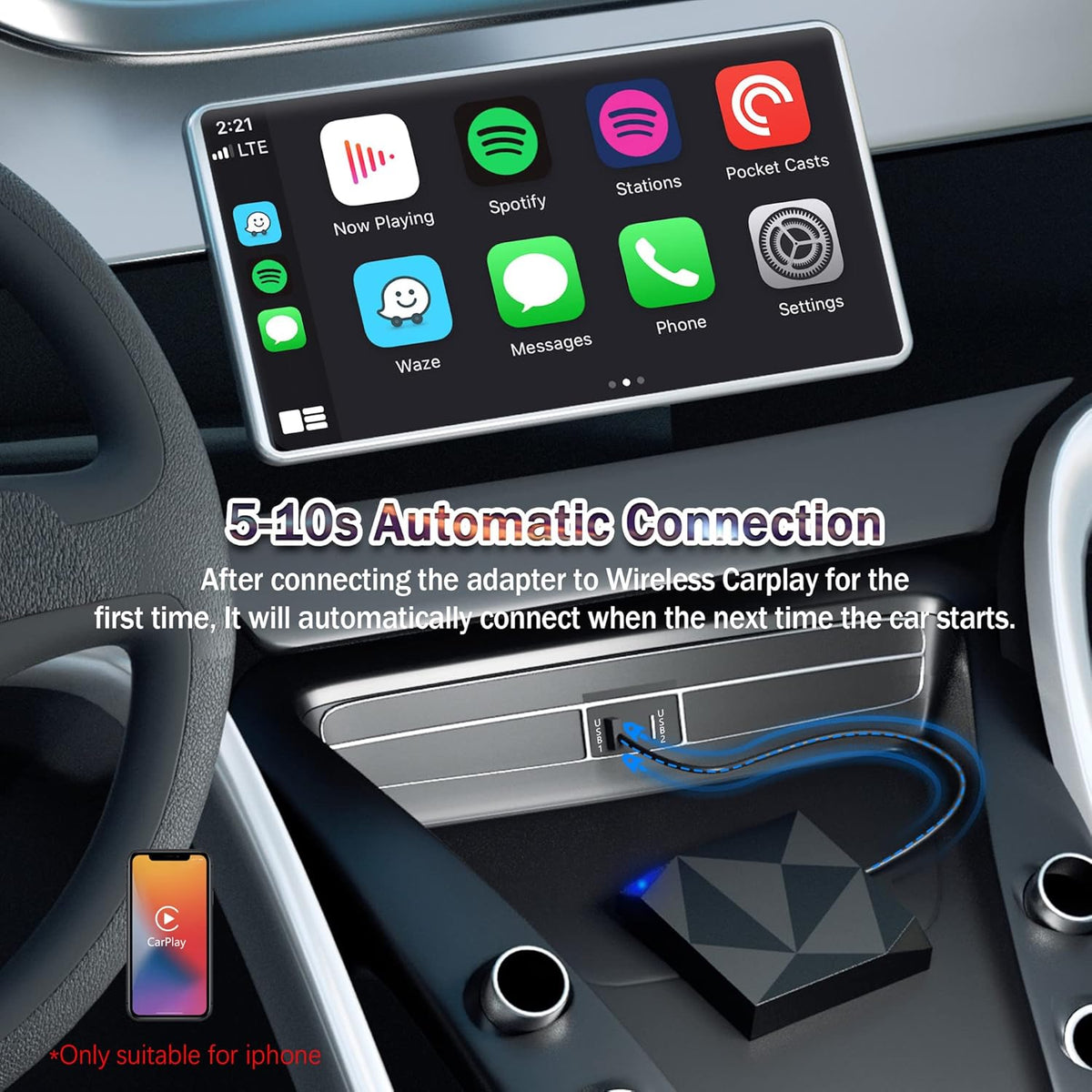 Wireless CarPlay Adapter I349