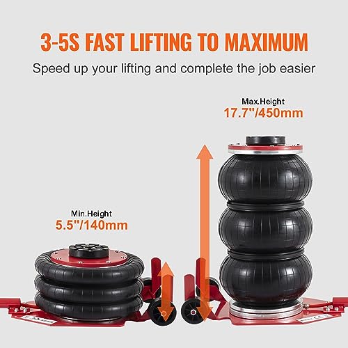 3 Ton Triple Bag Air Jack with Six Steel Pipes O760
