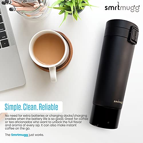 Black 10 oz. Heated Travel Mug P32959