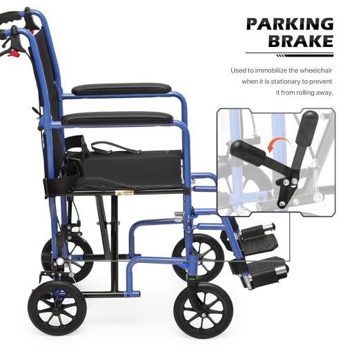 Lightweight 16 Inch Seat Wheelchair with Locking Hand Brakes K413457