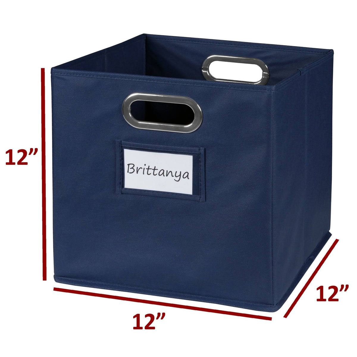 12 Cube Storage Set with 6 Canvas Bins A2690